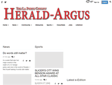 Tablet Screenshot of heraldargus.com